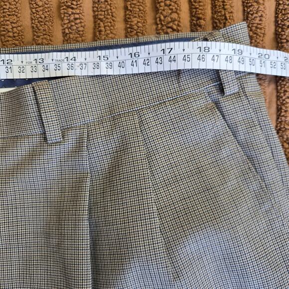 Ralph Lauren Men Vintage Classic Houndstooth Pleated 100% Wool Dress Pants 38x32 - Picture 9 of 11